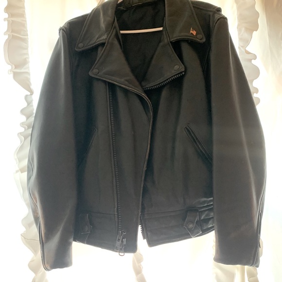USA made Vintage Leather Motorcycle Jacket - Picture 1 of 8